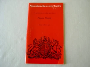 Programme: ROH Covent Garden 1980 TCHAIKOVSKY Eugene Onegin Edward Downes - Picture 1 of 6