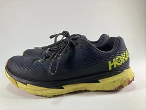 Hoka One One Torrent 2 Zapatillas Trail Running Zapatos Azul Marino Amarillo Para Mujer Talla 6.5 - Imagen 1 de 8