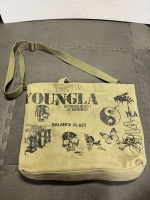 Youngla 9068 Everyday Military Olive Army Tote Bag Green Canvas 100% cotton - Image 1 of 4
