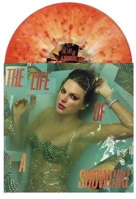 Taylor Swift Life Of A Showgirl - Lit My Sky Up Orange Metallic Vinyl PRESALE - Image 1 of 3