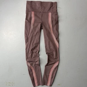 Leggings para mujer Lululemon granate a rayas talla 12x25 - Imagen 1 de 11