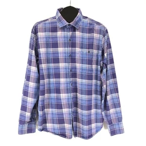 Tommy Bahama Plaid Long Sleeve Shirt Men's Large Button Up Cotton Blend Casual - Picture 1 of 12