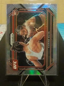 2023 PRIZM UFC SILVER ROOKIE 25 Karine Silva Flyweight - Picture 1 of 2