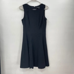 White House Black Market Black Dress Sleeveless Fit & Flare Career Work 4 - Picture 1 of 7