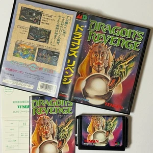 MD Dragons Revenge w/Reg-Card Mega Drive SEGA Dragon's Tengen Pinball Game Japan - Picture 1 of 12
