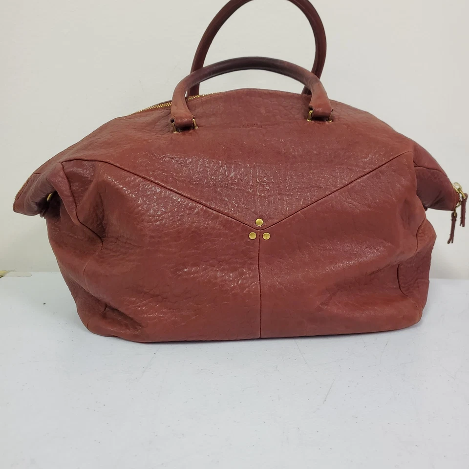 Bolso de mano Jerome Dreyfuss para mujer Gerald en piel de cordero burbuja rojo clásico diario Foto 1 de 4