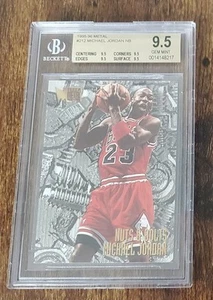 1995-96 Metal Michael Jordan Nuts & Bolts BGS 9.5 True Gem Mint Beckett Quad 9.5 - Picture 1 of 2