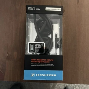 Sennheiser PX 100-IIi ULTRA LIGHT RARE FOLDABLE HEADPHONES REMOTE+MIC NEW BOXED - Picture 1 of 6