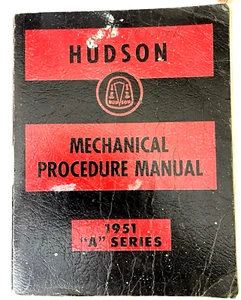 Hudson Original 1951 A Series Mechanical Procedure Manual - Picture 1 of 12