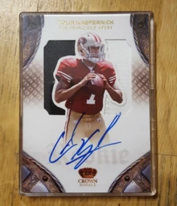 Colin Kaepernick Rookie Patch Auto On Card Crown Royale RC - Bild 1 von 1