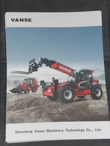 Ładowarka teleskopowa VANSE, ładowarka wheel, ładowarki skid steer loaders Prospekt angielski (B 224 ) - Zdjęcie 1 z 1