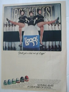 1984 L'eggs Panyhose Rockettes Nothing Beats a Great Pair of VINTAGE PRINT 55 - Picture 1 of 1