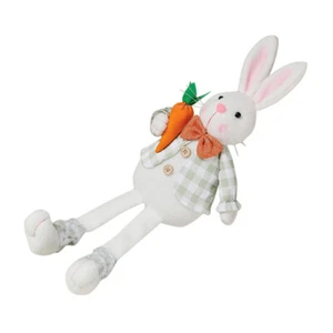 Entzückend Gefüllt Osterhase Osterdeko Wohnzimmer Hasenfigur Plüsch - Bild 1 von 12