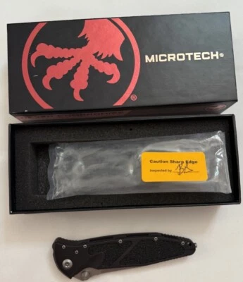 Microtech SOCOM Elite - Single Edge with Partial Serrates / Stonewashed Finish / - Image 1 of 4