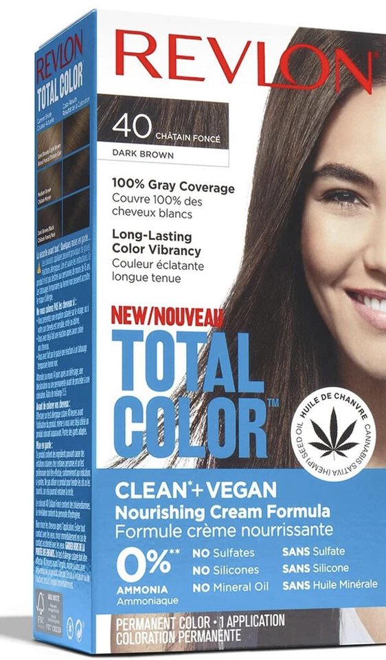 Revlon - Coloration Total color 40 châtain foncé naturel - Image 1 of 1