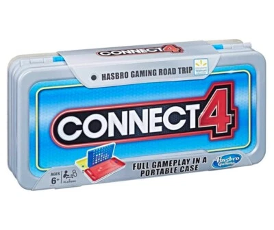 NEW Hasbro Gaming Road Trip CONNECT 4 full Gameplay In Case 2 player Age 6+ $25 - Image 1 of 2