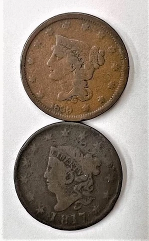 1817 and 1839 Large Cents Cover