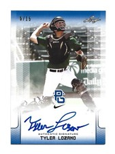 Tyler Lozano AUTOGRAPH /15 BLUE 2017 Leaf Perfect Game National Showcase AUTO