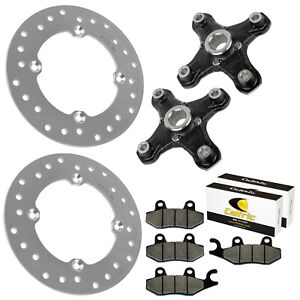 Front Wheel Hubs w/ Brake Discs & Pads For CanAm Maverick 1000R 2014-2015