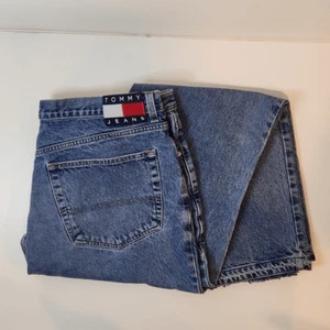 Vintage Tommy Hilfiger Y2K Denim Jeans Medium Wash Large Logo Herren Gr. 40/32 - Bild 1 von 16