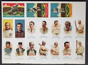 1977 Komplettset Dover Publishing Nachdruck 98 Baseballkarten, Buch 8 Seiten - NEU - Bild 1 von 11
