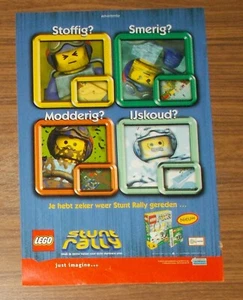 Rzadka reklama LEGO Stunt Racer Gra wideo PC CD-Rom Gameboy Color 2000 - Zdjęcie 1 z 1