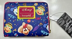 !New Loungefly Disney The Three Caballeros Small Zip Wallet - Picture 1 of 2