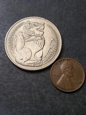 Moneda de un dólar Singapur 1967 **Gran moneda del mundo extranjero** #2 Foto 1 de 3