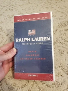 VINTAGE 1995 RALPH LAUREN INTERIOR DESIGN PAINT VHS TAPE NEW SEALED - Picture 1 of 2