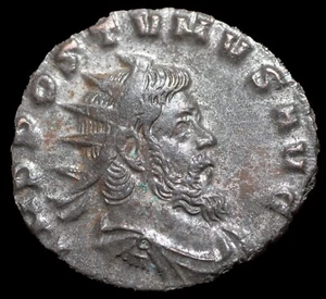 IBERMONEDA| Aureolo 267 d.c.  Anv. Póstumo Rev. Fides Equit P     rara - Imagen 1 de 3