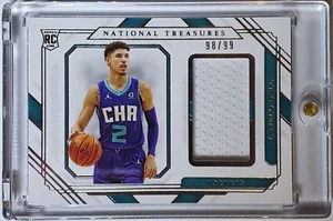 2020 National Treasures LaMelo Ball Rookie #PATCH /99 RC Jersey - Rare - Bild 1 von 3