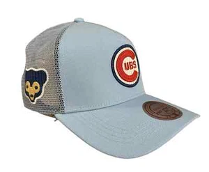 Chicago Cubs Hat Light Blue Pro Pinch Fit Mitchell & Ness Snapback Adjustable - Picture 1 of 4