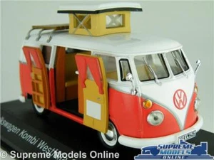 VOLKSWAGEN T1 KOMBI MODEL CAMPER VAN 1:43 SCALE IXO 1966 WESTFALIA CAMPERVAN K - Picture 1 of 7