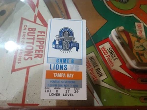 tampa bay buccaneers  Detroit Lions 1993 NFL ticket   stub  Barry Sanders - Picture 1 of 2