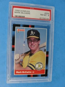 1988 Donruss Mark McGwire #256 PSA 8 NM-MT 01756144 - Picture 1 of 3