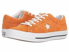 Converse Ox Orange suede Sneaker (Black leather also available) Men US8
