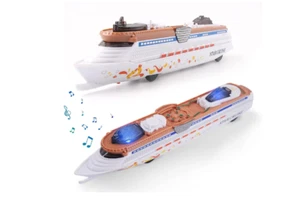 Ocean Liner Boat Toy Real Cruise Ship Model Light Sound Home Decoration Children - Picture 1 of 8