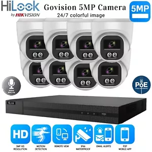 HIKVISION IP POE COLORVU AUDIO CCTV SYSTEM 4K 4CH 8CH NVR HDD 5MP CAMERA + MIC - Bild 1 von 20