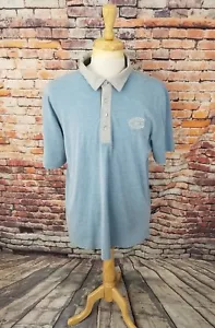 Camisa polo atlética de golf Travis Mathew para hombre manga corta azul gris cuello talla XL - Imagen 1 de 7