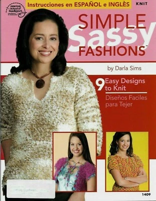 SUÉTERES USADOS SIMPLES ATREVIDOS MODA 9 DISEÑOS LIBRO PATRÓN TEJIDO Foto 1 de 2