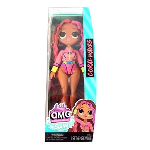 Muñeca LOL Sorpresa OMG Swim Coral Waves. Posable de 9 pulgadas con pelo enraizado NUEVO - Imagen 1 de 6