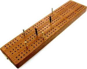 3 pistas tablero de cribbage británico de madera dura - 30 cm (12") - Imagen 1 de 3