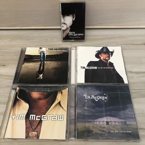 Tim McGraw Cassette & 4 CD LOT! Everywhere Live Like You Were Set This Circus - Picture 1 of 8