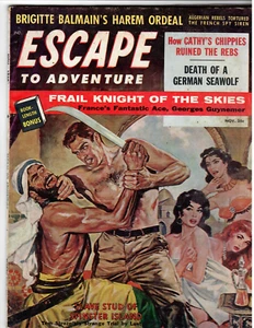 Pulp Style Cover ESCAPE TO ADVENTURE Magazine #11 Nov. 1959 Abortion Death +++ - Picture 1 of 3
