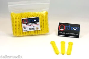 Paquete amarillo de bandas de ligadura de ortodoncia elástica /1040 piezas ELN022 ORTHOM - Imagen 1 de 1