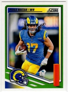 2025 Panini Score Football Puka Nacua No. 120 Los Angeles Rams - Bild 1 von 2