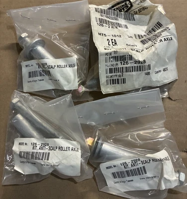 (1) 全新 正品 原始设备制造商 Toro 部件 #126-2928 防 SCALP 滚轮轴套件 REP 99-2842 — 第 1/2 张图片