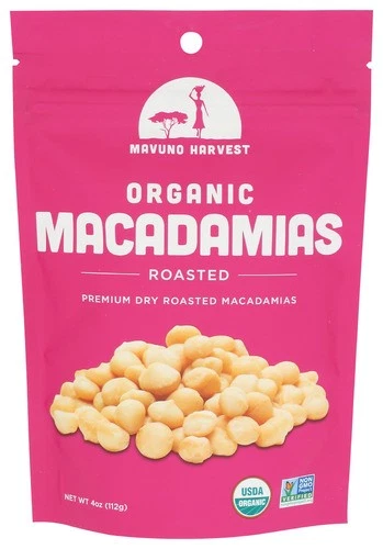 Nueces de macadamia tostadas orgánicas Mavuno Harvest 4 oz (paquete de 6) Foto 1 de 1