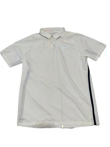 Polo de golf Nike Tiger Woods Collection para hombre L blanco rendimiento SS - Imagen 1 de 3