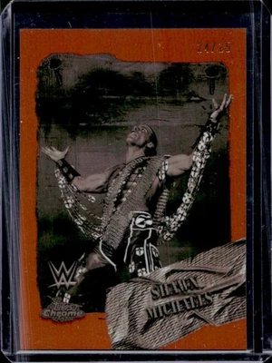 2025 Topps Chrome WWE Cactus Jack Shawn Michaels Rebels Orange Refractor #24/25 - Image 1 of 2